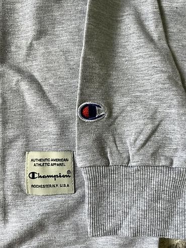 Толстовки: Мужская толстовка, XL, 2XL, Champion, Новый, цвет - Серый, Самовывоз, Платная доставка — 2