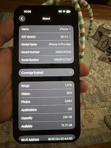 cs max: IPhone 14 Pro Max, 256 ГБ, Черный, Коробка, 80 % — 3