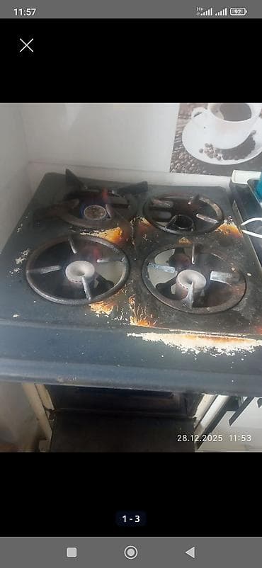 Газовая плита с духовкой, напольная, классическая. Основные — 3