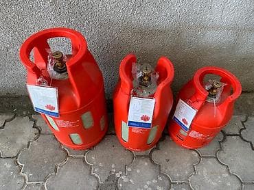 Композитные газовые баллоны для пропана/пропан‑бутана (красные, с