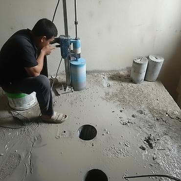 Алмазное бурение и резка бетона, кирпича и железобетона - Сверление