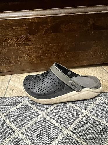Сабо: Сабо, 38.5, Crocs, Б/у, цвет - Черный — 3