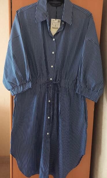 женская джинсовая одежда больших размеров: Продается новое платье бренда Zara. Очень комфортное и стильное, не — 1