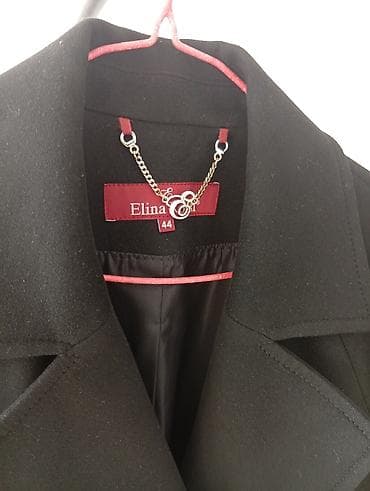 elina rossi: Пальто, Классика, Осень-весна, По колено, Двубортная модель, M — 3