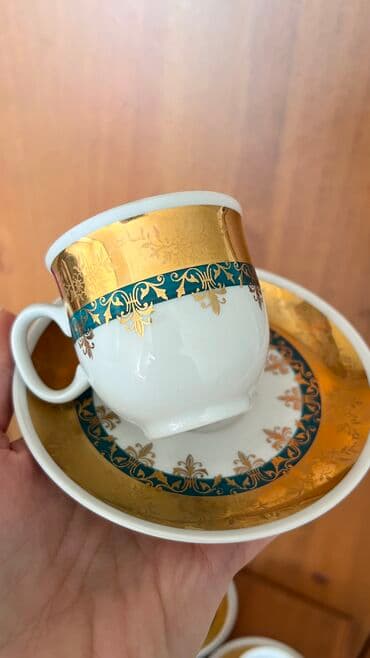 монеты разных стран: Кофейный сервиз фарфор Чехословакия 6 блюдец и 6 чашек. Новый! В — 2