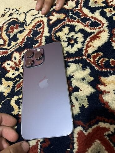 redmi 15 с: IPhone 14 Pro Max, Б/у, 256 ГБ, Deep Purple, Чехол, 77 % — 6
