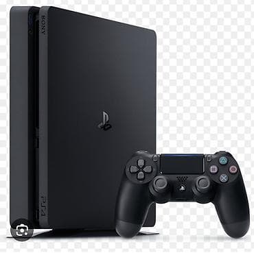 sony 4 slim: PlayStation 4 Slim (черная) - Компактная консоль с логотипом PS — 1