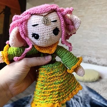 bibs соска бишкек: Вязаные игрушки амигуруми ручной работы. - Эльфийка стоимость - 600 — 2