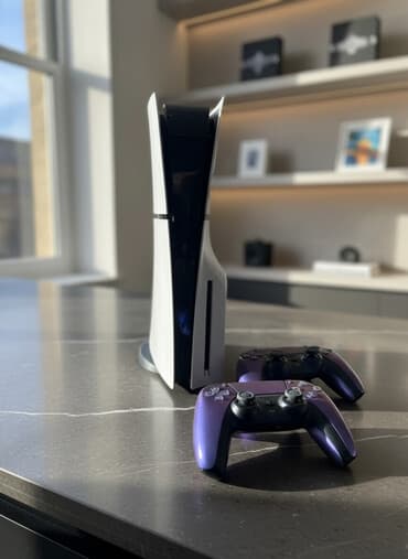 плейстейшен 4 слим цена: Sony PlayStation 5 (версия с дисководом) с двумя гецмпадами игры FIFA — 1