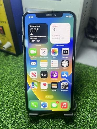айфон 8x: IPhone X, 256 ГБ, Серебристый, Кабель, 100 % — 4