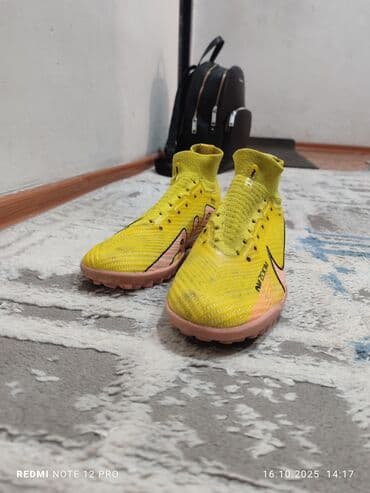 купить спортивную резину для тренировок: Футбольные бутсы/сороконожки Nike Air Zoom (TF) 38 размер, нет шнурков — 3