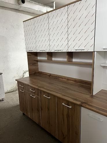 Гарнитуры для зала: Кухонный гарнитур, цвет - Белый, ДСП — 3