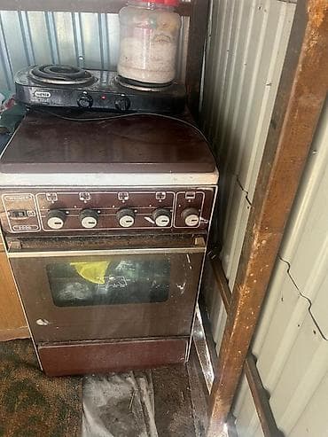 бу миксер: Газовая плита с духовкой + электрическая настольная плитка (2 — 2