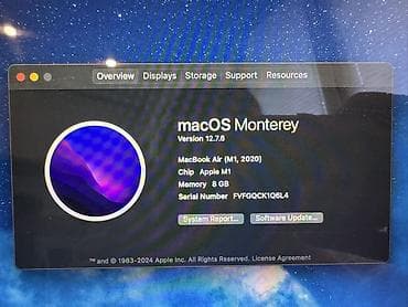 apple studio: Для учебы, Б/у, Apple M1, ОЗУ, RAM: 8 ГБ — 4