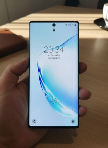камера скрытый: Samsung Note 10, Б/у, 256 ГБ, цвет - Черный, 2 SIM — 1