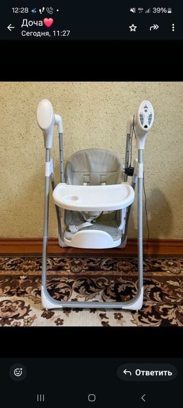 развивающий коврик цена: Электронные качели-стульчик для малыша - Формат 2-в-1: электронные — 1