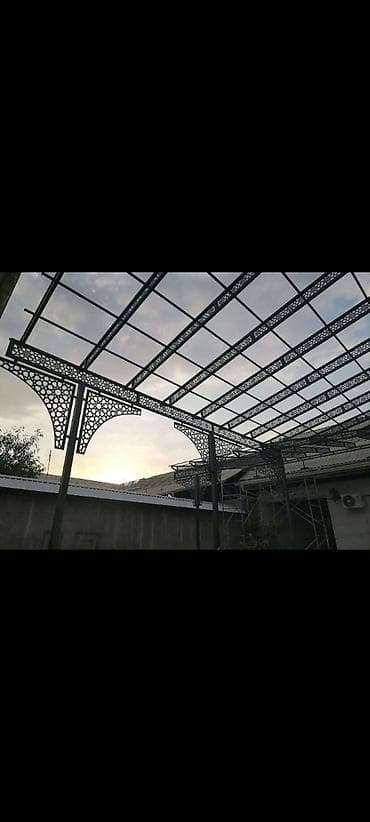 урны мусорные металлические: Навес, Арочный, Металл, Поликарбонат, Установка — 3