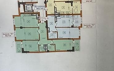 70: 3 комнаты, 85 м², 9 этаж, Готовая ПСО (под самоотделку) — 2
