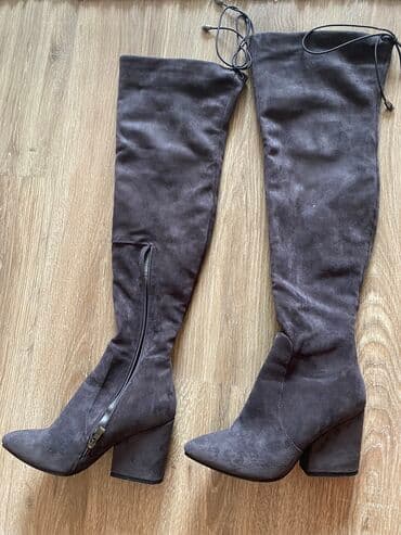 Сапоги: Продаю сапоги деми+зима Продаю сапоги деми+зима Цвет серый Размер 37 — 5