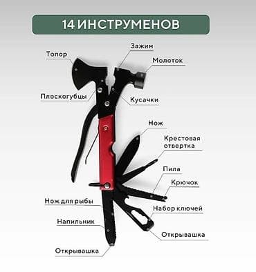 Мультитулы: Мультитул 14в1 Многофункциональный Туристический Походный инструмент — 2