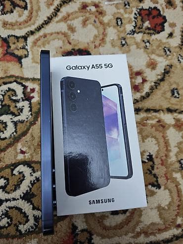 Техника и электроника: Samsung Galaxy A55, Новый, 128 ГБ, цвет - Серый, 2 SIM, eSIM — 1
