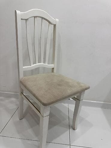 купить кресло шезлонг для дачи: Стул для кухни, Б/у, Дерево, цвет - Белый — 1