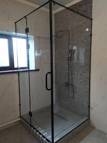 glass: Душевая кабина, перегородка. душевая перегородка, закалённое стекло — 8