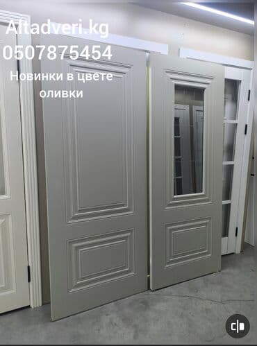 Межкомнатная дверь, Новый, Глухие, Одностворчатая, Деревянная, Распашная, Лофт