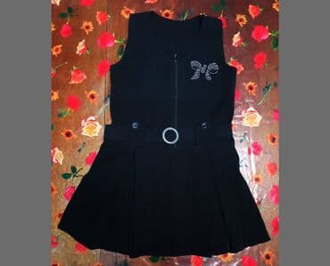 спортивные костюмы для девочек: Школьная форма, цвет - Черный, Новый — 3