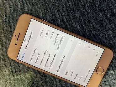айфон 7 с: IPhone 8, 64 ГБ, цвет Gold - Touch рабочий - True Tone есть - Акб — 5