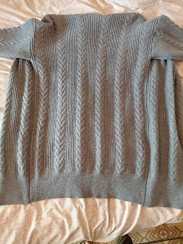 Верхняя одежда: Вязаный кардиган без застёжек, серо‑графитовый. Теплый кардиган — 3