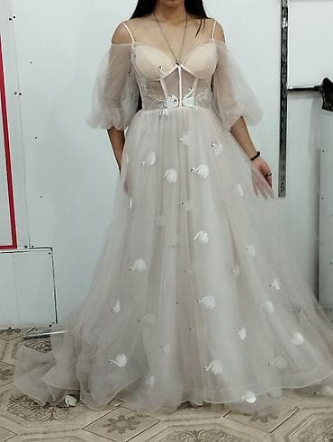 свадебное платье и костюм: #вечернееплатье в стиле princess. - Цвет: пудрово‑бежевый (нюд). - — 1