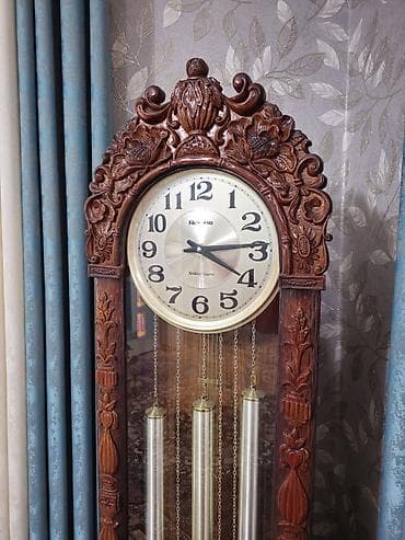 музыка ветра: Напольные часы Rolens с маятником и гирями - Классический корпус с — 2