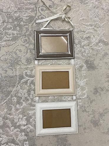 Текстиль: Продаю рамки для фото б/у . Размеры 4•6 и 13•18. Цена 200 и 100 сом — 4