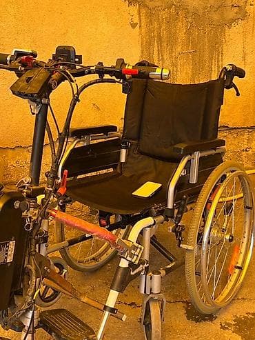 тефлоновый коврик: Электроприставка к инвалидной коляске + коляска - Передняя — 3