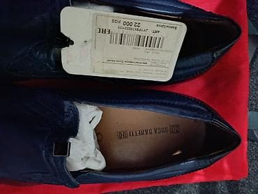 броги: Италия! 💯 % Оригинал!!! Мужские кожаные туфли темно‑синего цвета — 5