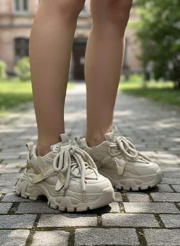 Массивные кроссовки, высота 7см