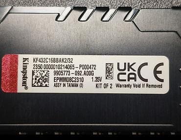 hyperx pulsefire haste: Оперативная память (RAM) для ПК, Новый, Kingston Fury, 16 ГБ, DDR4, 3200 МГц — 3