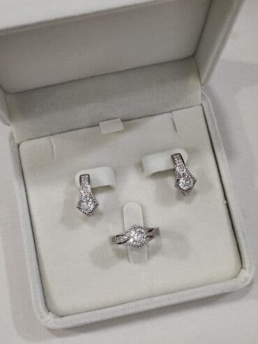 свадебное платье для высокой невесты: Серебряный Набор Классика Серебро 925 пробы Качество отличное — 4