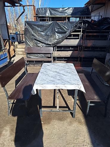 Комплект садовой мебели, Стол, Металл