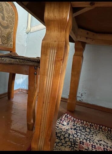 мебель для дома б у: Кухонный стол, Б/у, Прямоугольный, Раскладной — 5