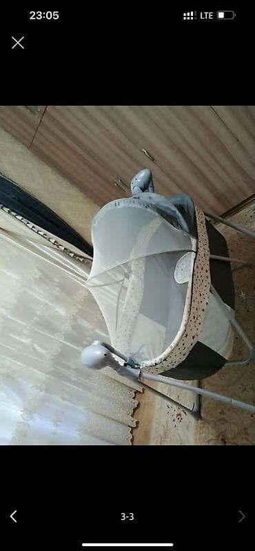 Кресла: Люлька, Б/у, Качалка, Металл, цвет - Серый — 3