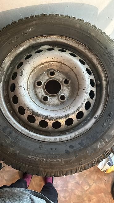 Колеса в сборе 215 / 65 / R 16, Зимняя шипованная, 1 шт, Легкий коммерческий транспорт (C/LT), Железные, отверстий - 5