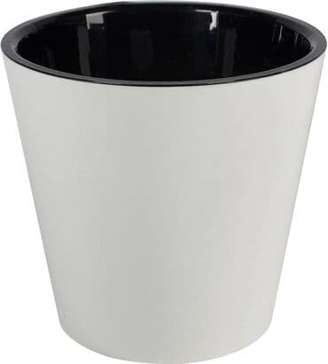 молочный: Горшок для цветов с дренажной вставкой InGreen коллекция London — 4