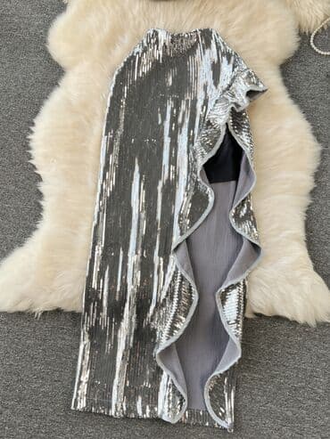 платье с пайетками большого размера: Летняя двойка 🧊 с нежными пайетками, не колется, комфортно в — 2