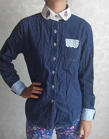 Рубашка подростковая х/б отдам за шоколадку твикс