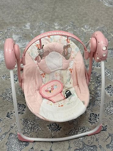 плюшевый мишка 2 метра цена: Детский шезлонг, Электронная, Другой материал, цвет - Розовый — 2