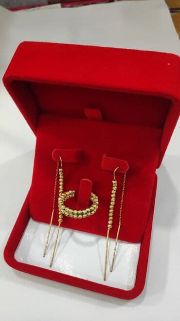 купить свадебное платье недорого: Серебряный Набор Дорика Дизайн Италия Серебро с напылением жёлтое — 2