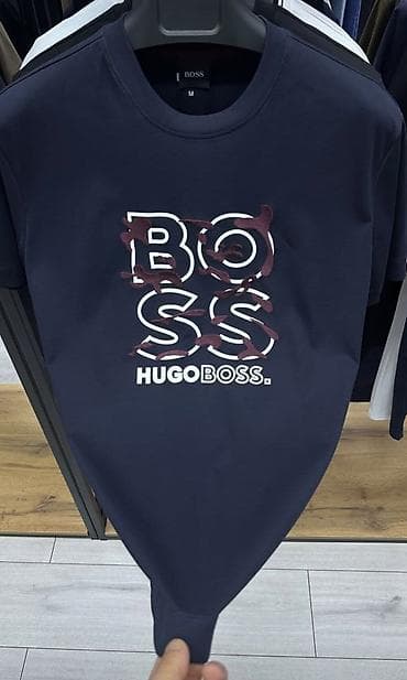 Футболки с фирменным принтом. - Модели с крупным логотипом BOSS/HUGO