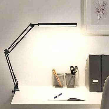 Светодиодная настольная лампа с длинной штангой и прижимом к столу - at lalafo.kg Светодиодная настольная лампа с длинной штангой и прижимом к столу -
